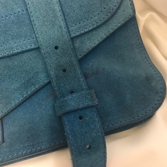Proenza schouler PS1 Pochette Clutch blue suede - Picture 2 of 8